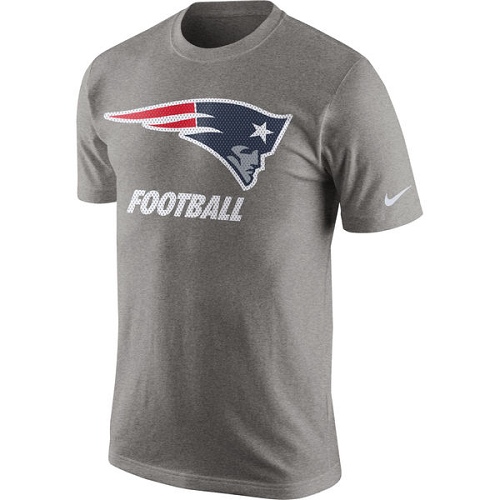 NFL New England Patriots Nike Facility T-Shirt - Heathered Gray